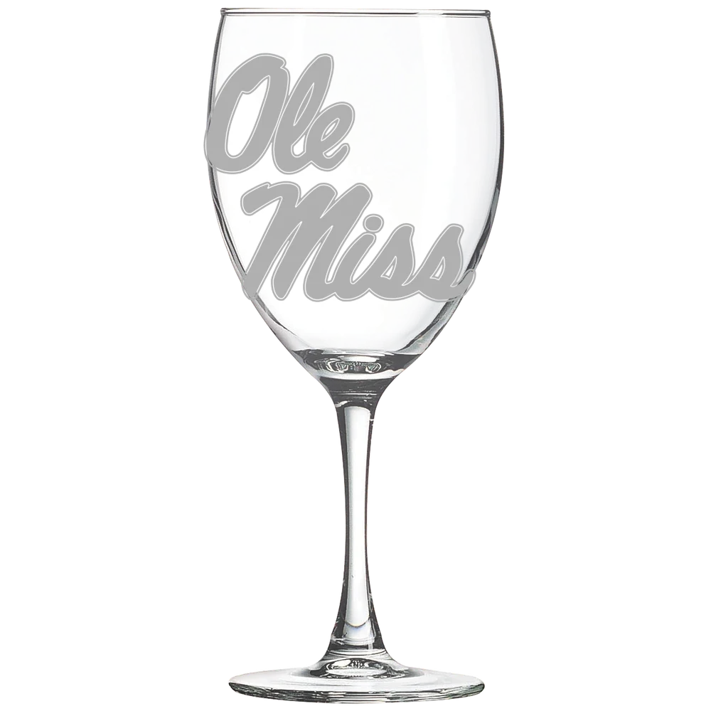 University of Mississippi Polar Camel 10 1/2 oz. Wine Glass