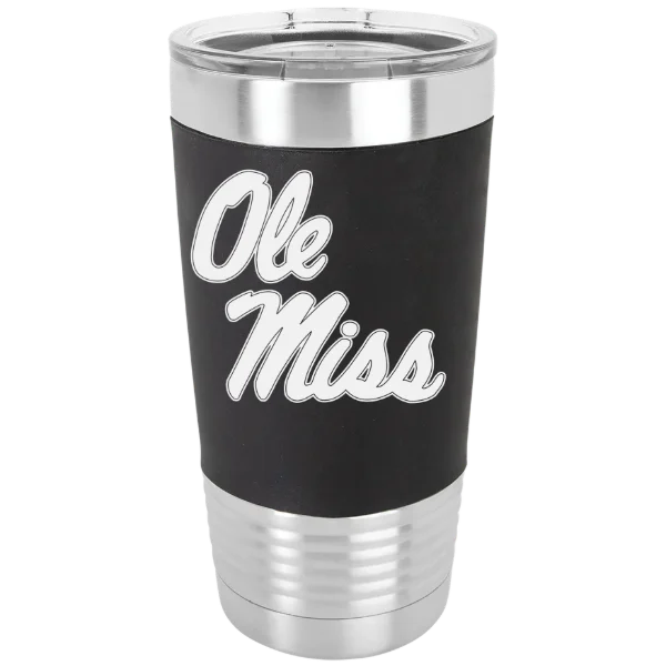 University of Mississippi Polar Camel 20 oz. Silicone Grip Tumbler with Standard Lid