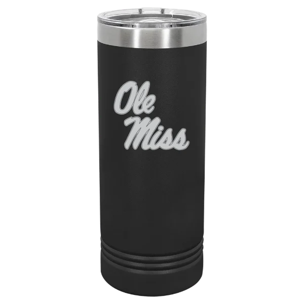 University of Mississippi Polar Camel 22 oz. Skinny Tumbler with Slider Lid