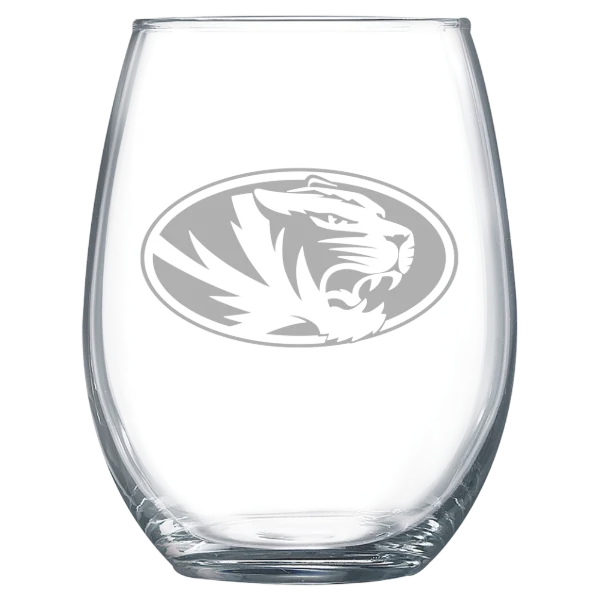 University of Missouri, Columbia Polar Camel 15 oz. Stemless Wine Glass