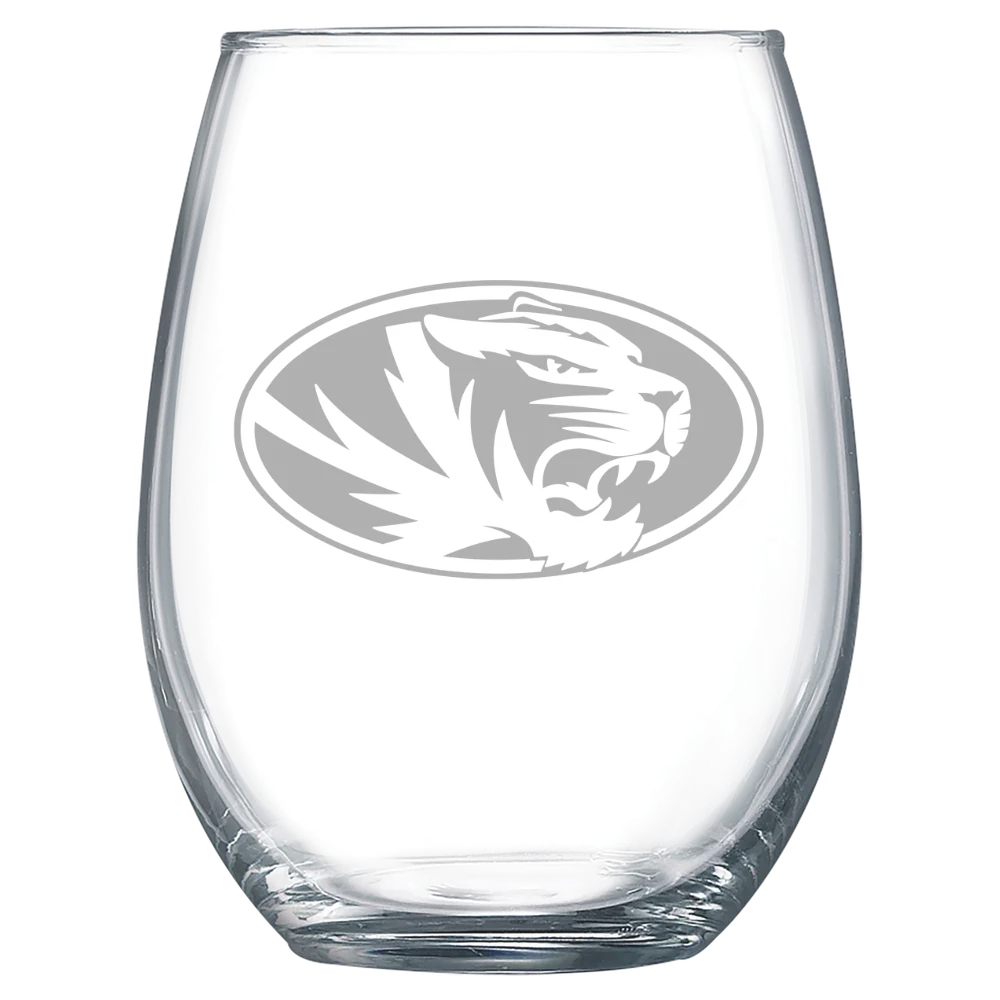 University of Missouri, Columbia Polar Camel 15 oz. Stemless Wine Glass