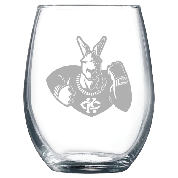 University of Missouri-Kansas City Polar Camel 9 oz. Stemless Wine Glass