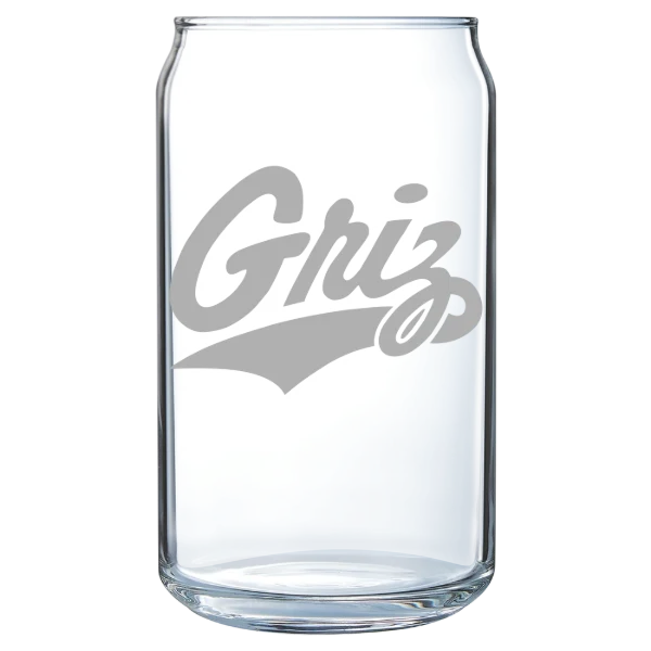 University of Montana Polar Camel 16 oz. Can Glass