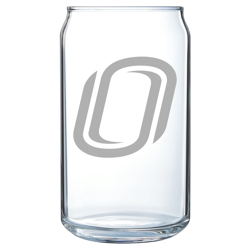University of Nebraska at Omaha Polar Camel 16 oz. Can Glass