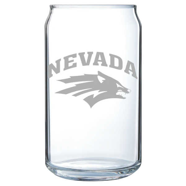 University of Nevada, Reno Polar Camel 16 oz. Can Glass