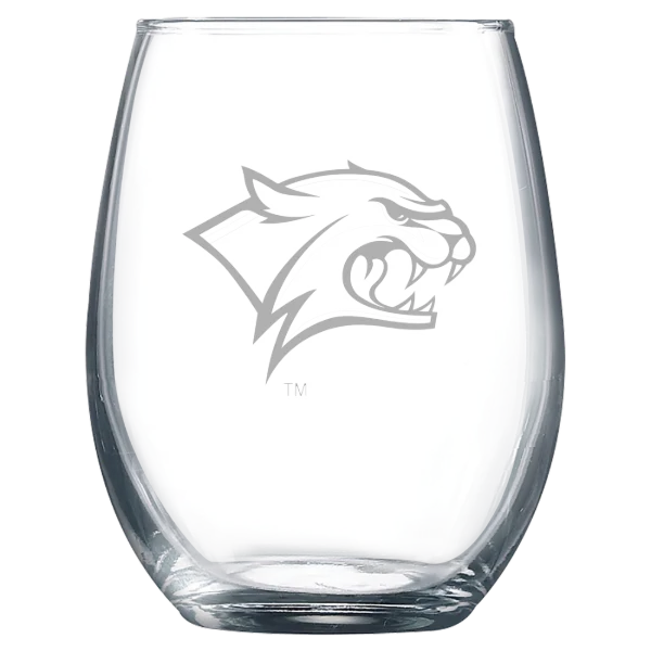 University of New Hampshire Polar Camel 9 oz. Stemless Wine Glass