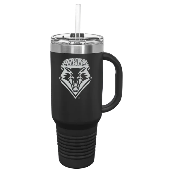 University of New Mexico Polar Camel 40 oz. Travel Mug with Snap Lid & Straw