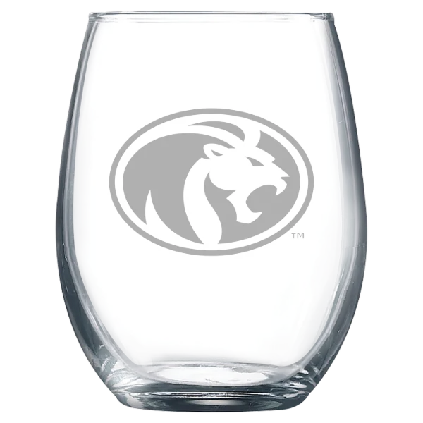 University of North Alabama Polar Camel 9 oz. Stemless Wine Glass