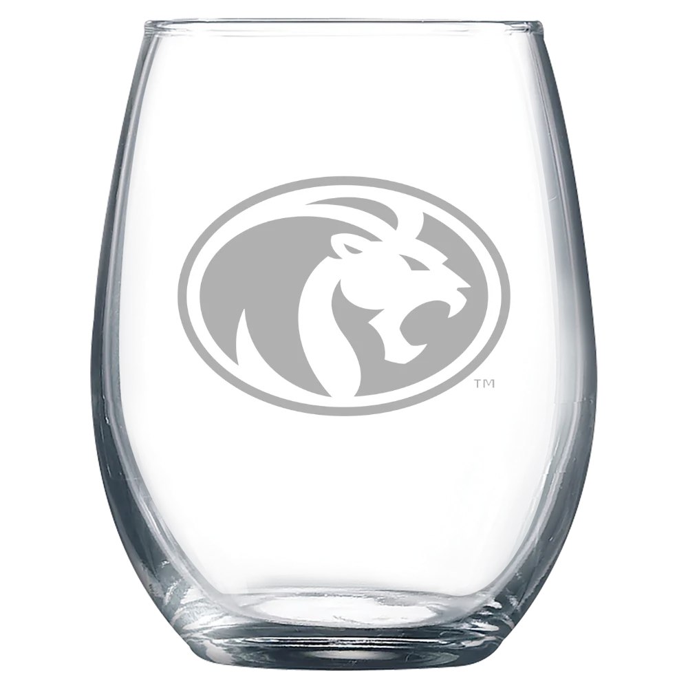 University of North Alabama Polar Camel 9 oz. Stemless Wine Glass