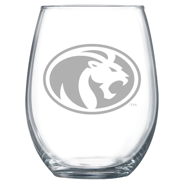 University of North Alabama Polar Camel 15 oz. Stemless Wine Glass