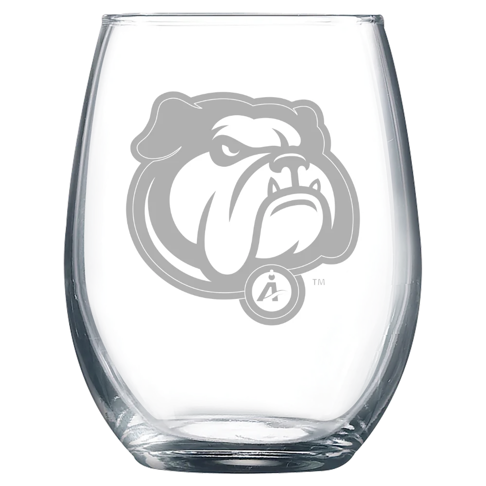 University of North Carolina Asheville Polar Camel 9 oz. Stemless Wine Glass