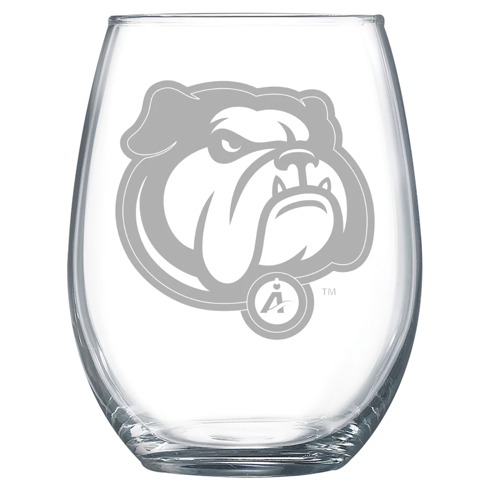 University of North Carolina Asheville Polar Camel 15 oz. Stemless Wine Glass