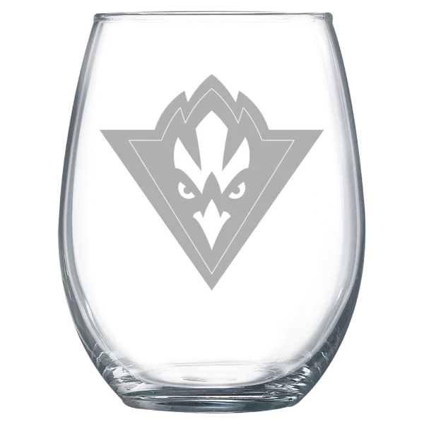 University of North Carolina Wilmington Polar Camel 15 oz. Stemless Wine Glass