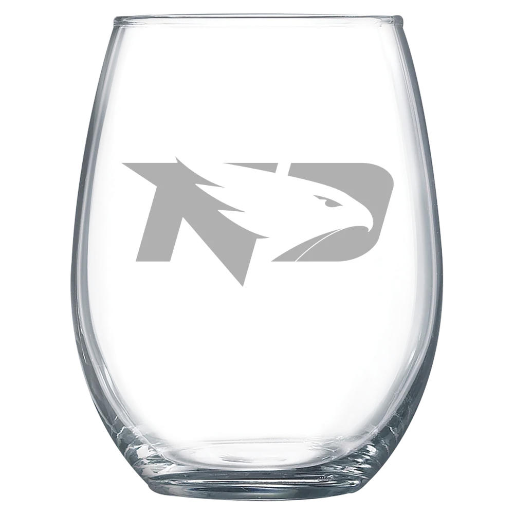 University of North Dakota Polar Camel 15 oz. Stemless Wine Glass