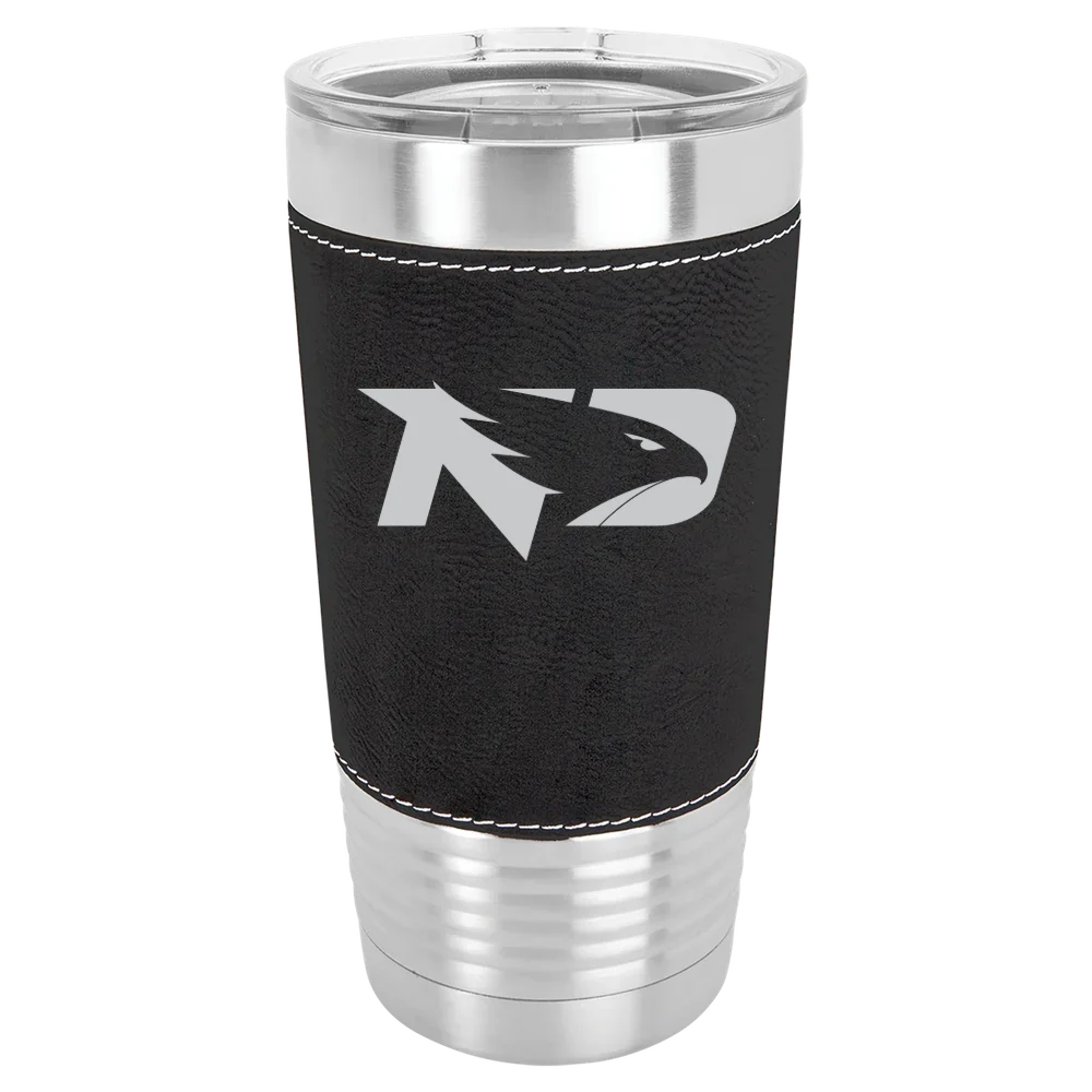 University of North Dakota Polar Camel 20 oz. Leatherette Grip Tumbler with Standard Lid