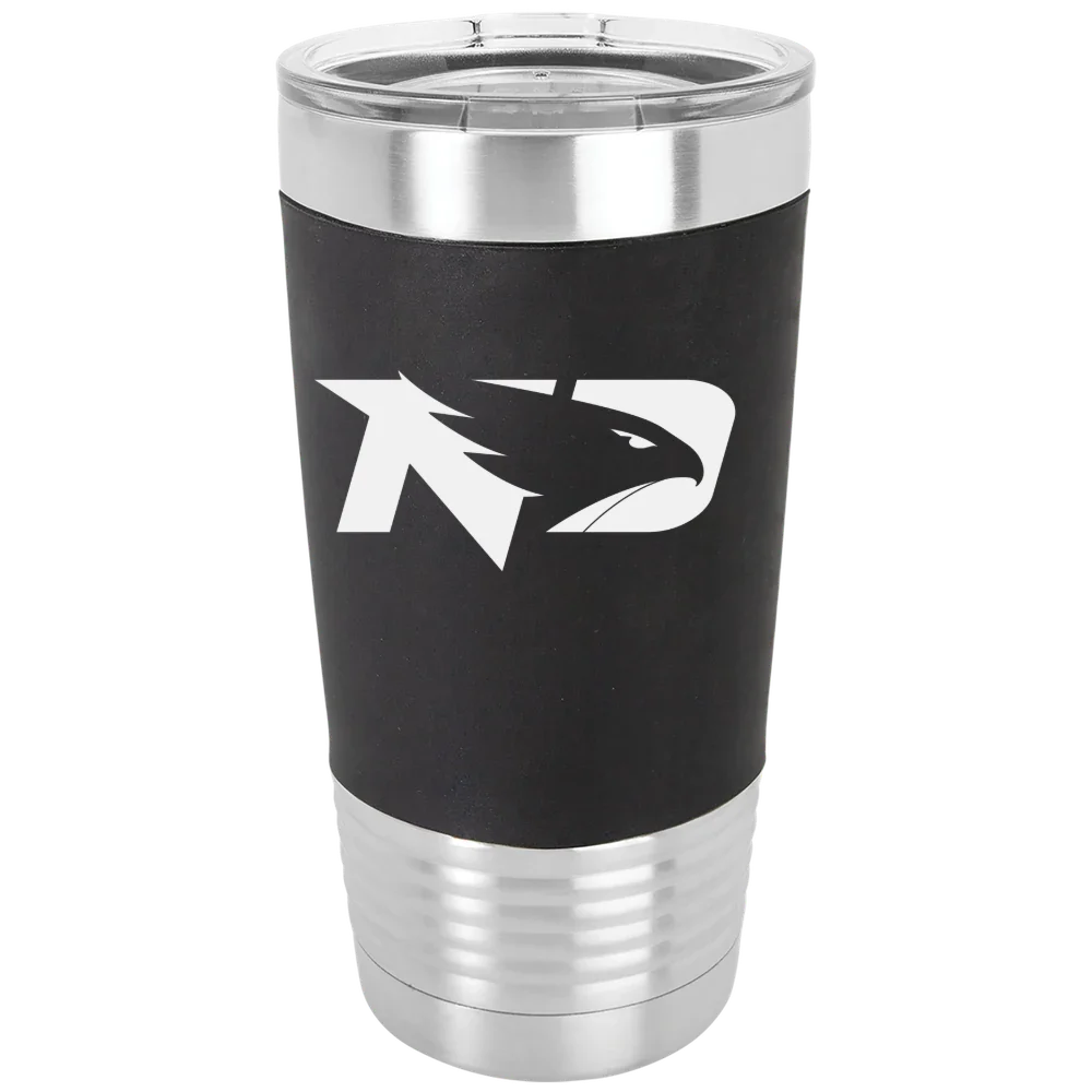 University of North Dakota Polar Camel 20 oz. Silicone Grip Tumbler with Standard Lid