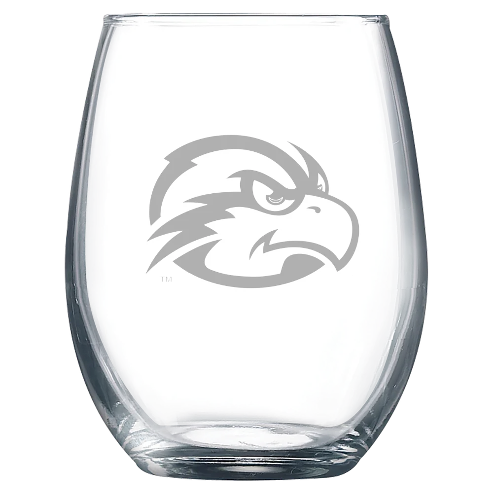 University of North Florida Polar Camel 9 oz. Stemless Wine Glass