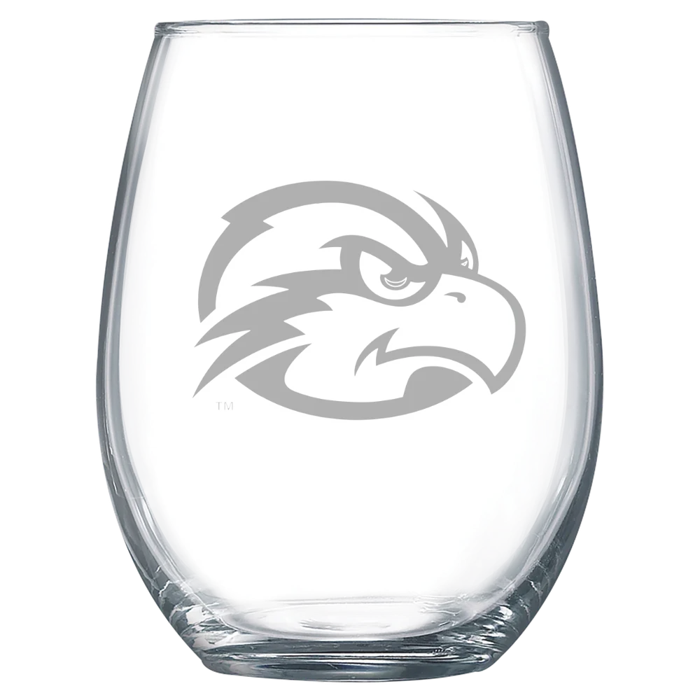 University of North Florida Polar Camel 15 oz. Stemless Wine Glass