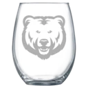 University of Northern Colorado Polar Camel 15 oz. Stemless Wine Glass