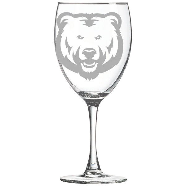 University of Northern Colorado Polar Camel 10 1/2 oz. Wine Glass