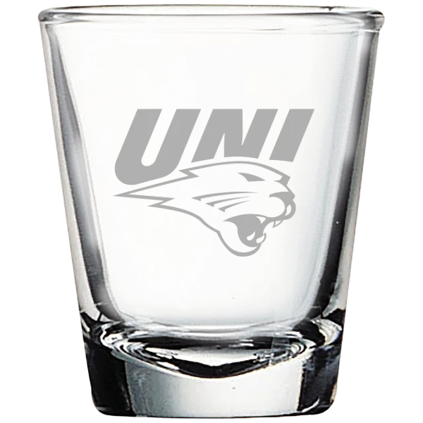 University of Northern Iowa Polar Camel 1.7 oz. Shot Glass
