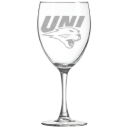 University of Northern Iowa Polar Camel 10 1/2 oz. Wine Glass