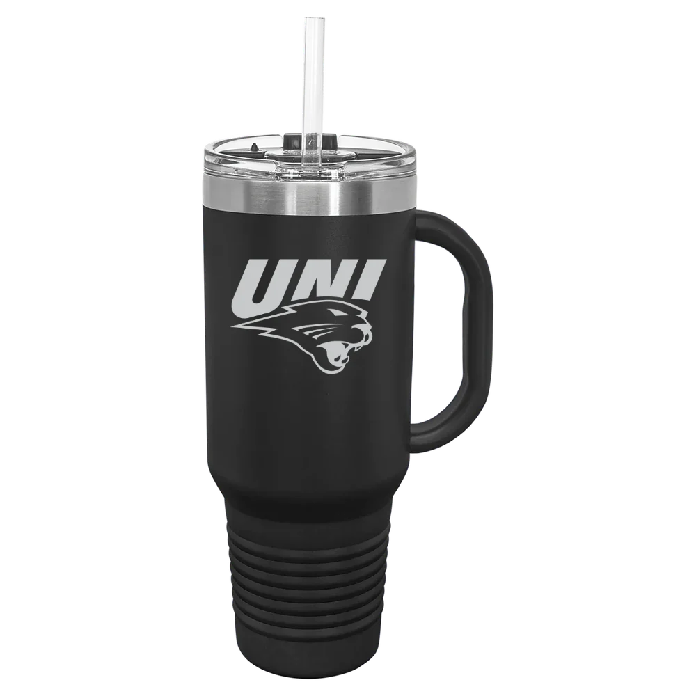 University of Northern Iowa Polar Camel 40 oz. Travel Mug with Snap Lid & Straw