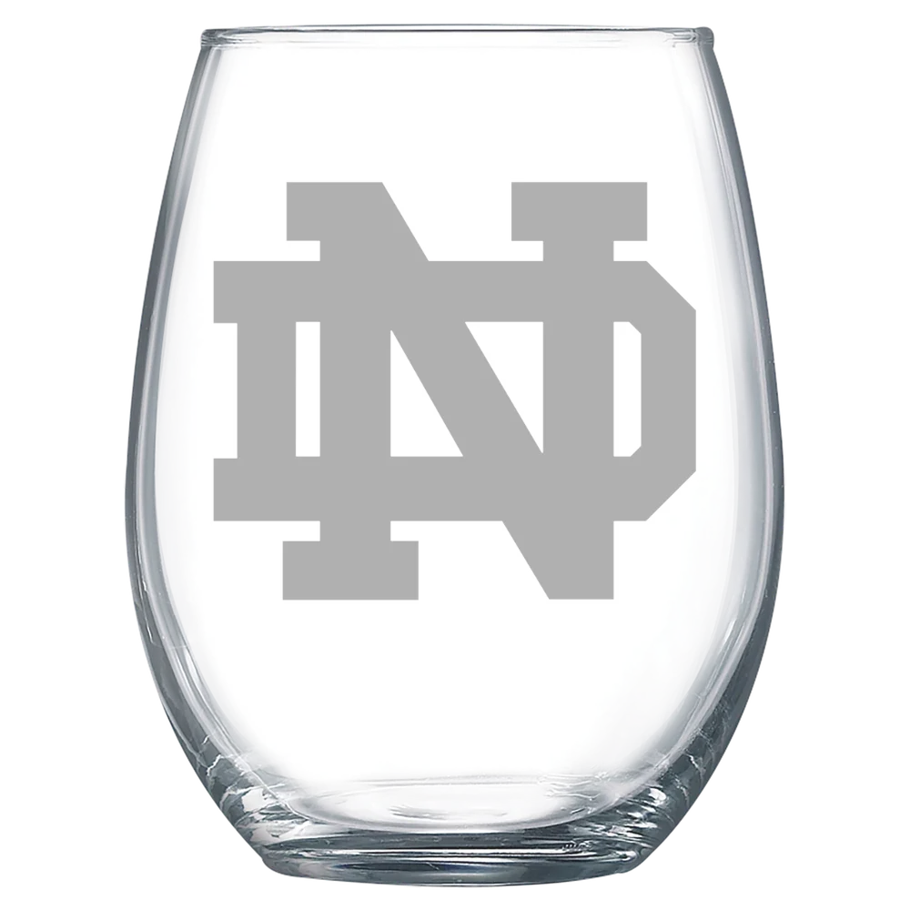 University of Notre Dame Polar Camel 15 oz. Stemless Wine Glass