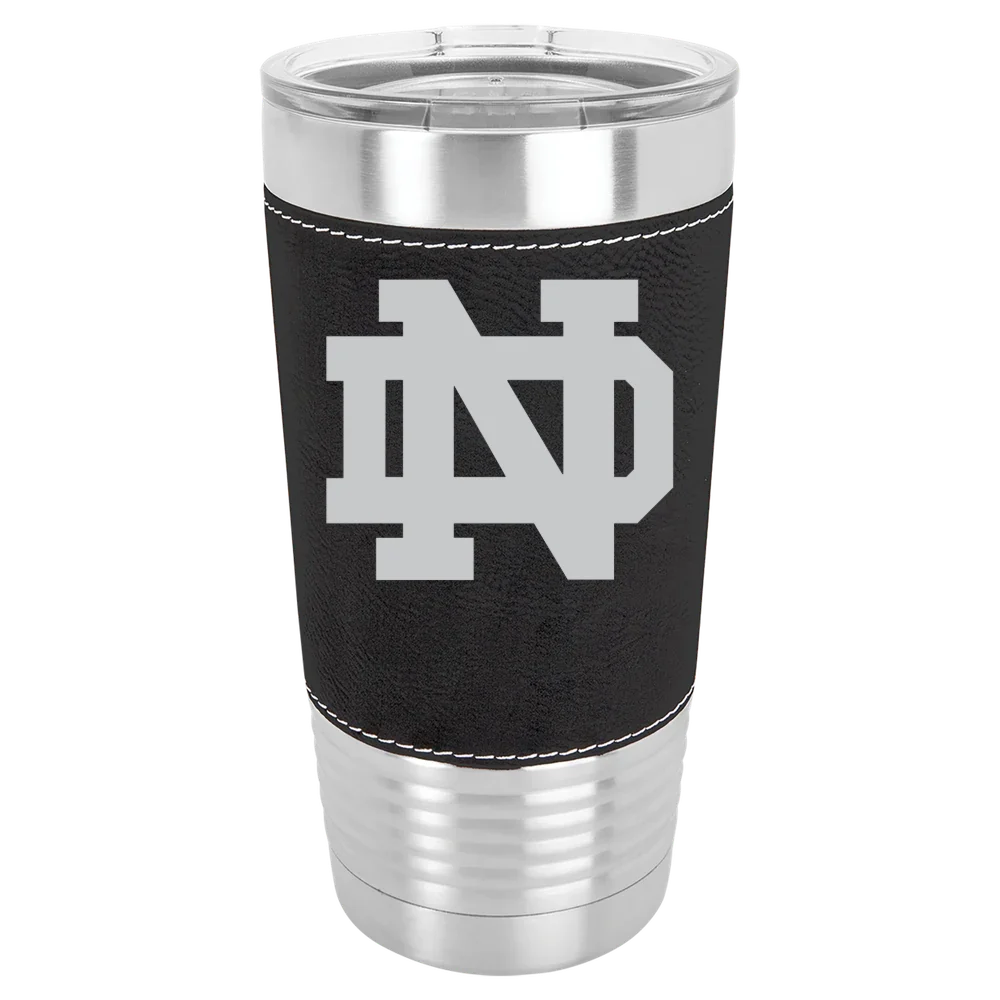 University of Notre Dame Polar Camel 20 oz. Leatherette Grip Tumbler with Standard Lid