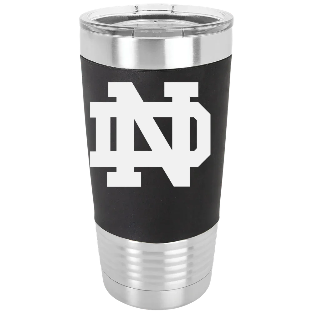 University of Notre Dame Polar Camel 20 oz. Silicone Grip Tumbler with Standard Lid