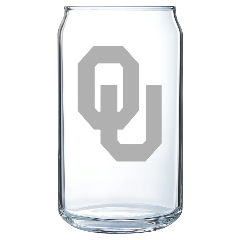 University of Oklahoma Polar Camel 16 oz. Can Glass