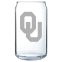 University of Oklahoma Polar Camel 16 oz. Can Glass