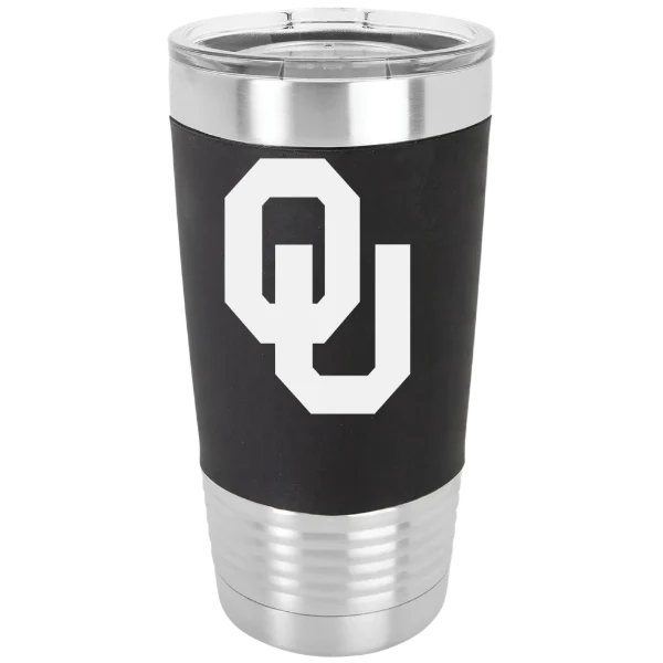 University of Oklahoma Polar Camel 20 oz. Silicone Grip Tumbler with Standard Lid