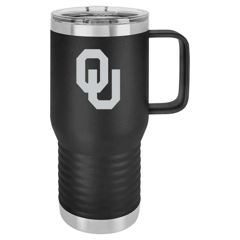 University of Oklahoma Polar Camel 20 oz. Travel Mug with Slider Lid