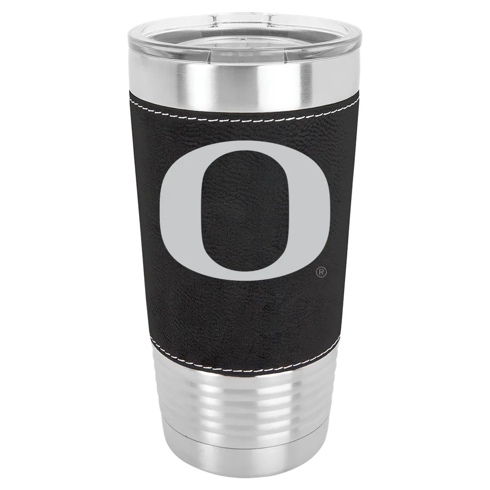 University of Oregon Polar Camel 20 oz. Leatherette Grip Tumbler with Standard Lid