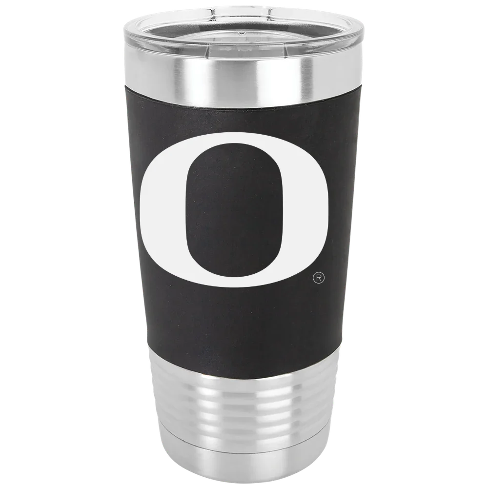 University of Oregon Polar Camel 20 oz. Silicone Grip Tumbler with Standard Lid