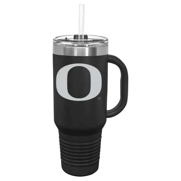 University of Oregon Polar Camel 40 oz. Travel Mug with Snap Lid & Straw