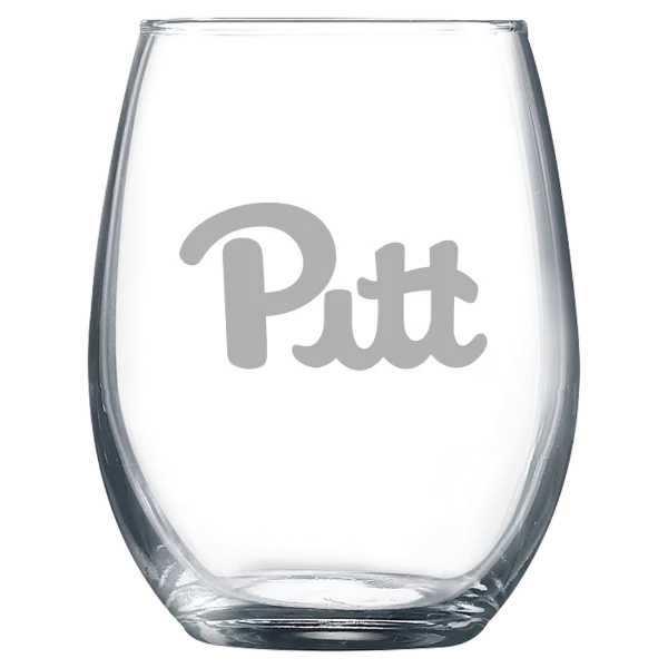 University of Pittsburgh Polar Camel 9 oz. Stemless Wine Glass