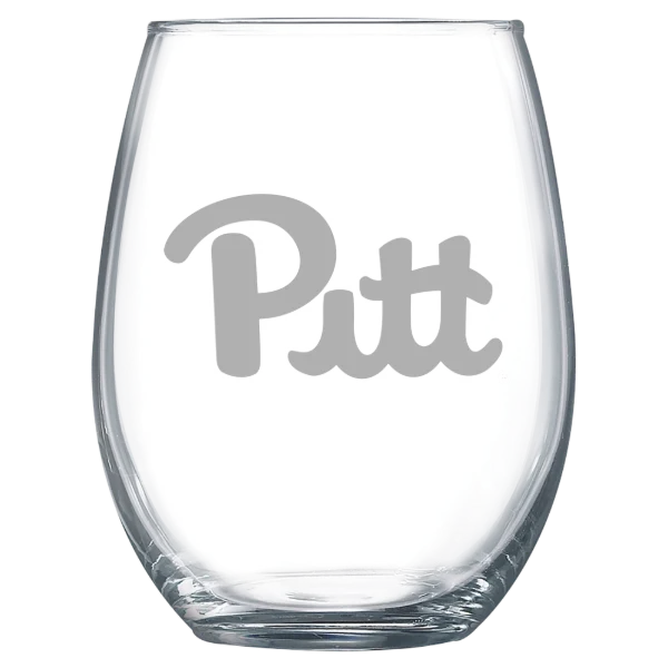 University of Pittsburgh Polar Camel 15 oz. Stemless Wine Glass