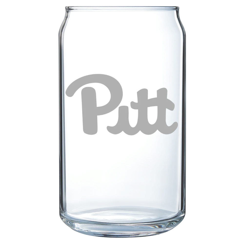 University of Pittsburgh Polar Camel 16 oz. Can Glass