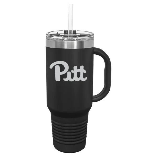University of Pittsburgh Polar Camel 40 oz. Travel Mug with Snap Lid & Straw