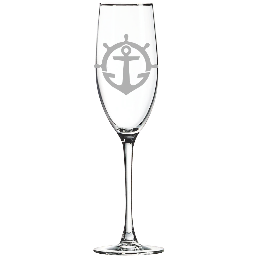 University of Portland Polar Camel 8 oz. Champagne Flute