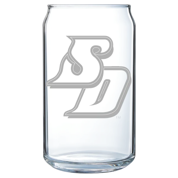 University of San Diego Polar Camel 16 oz. Can Glass