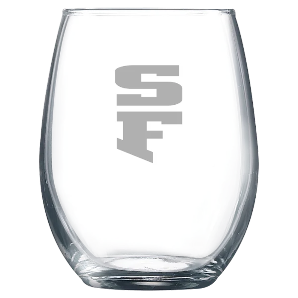 University of San Francisco Polar Camel 9 oz. Stemless Wine Glass