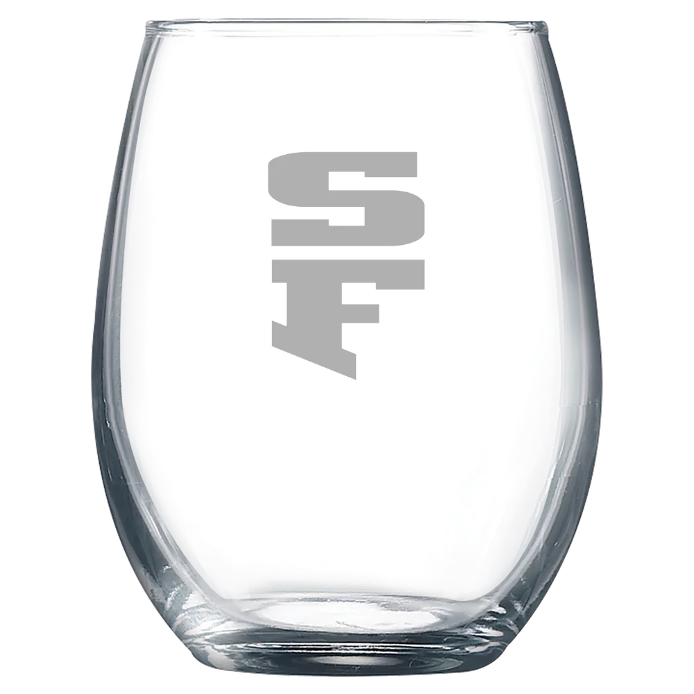 University of San Francisco Polar Camel 9 oz. Stemless Wine Glass