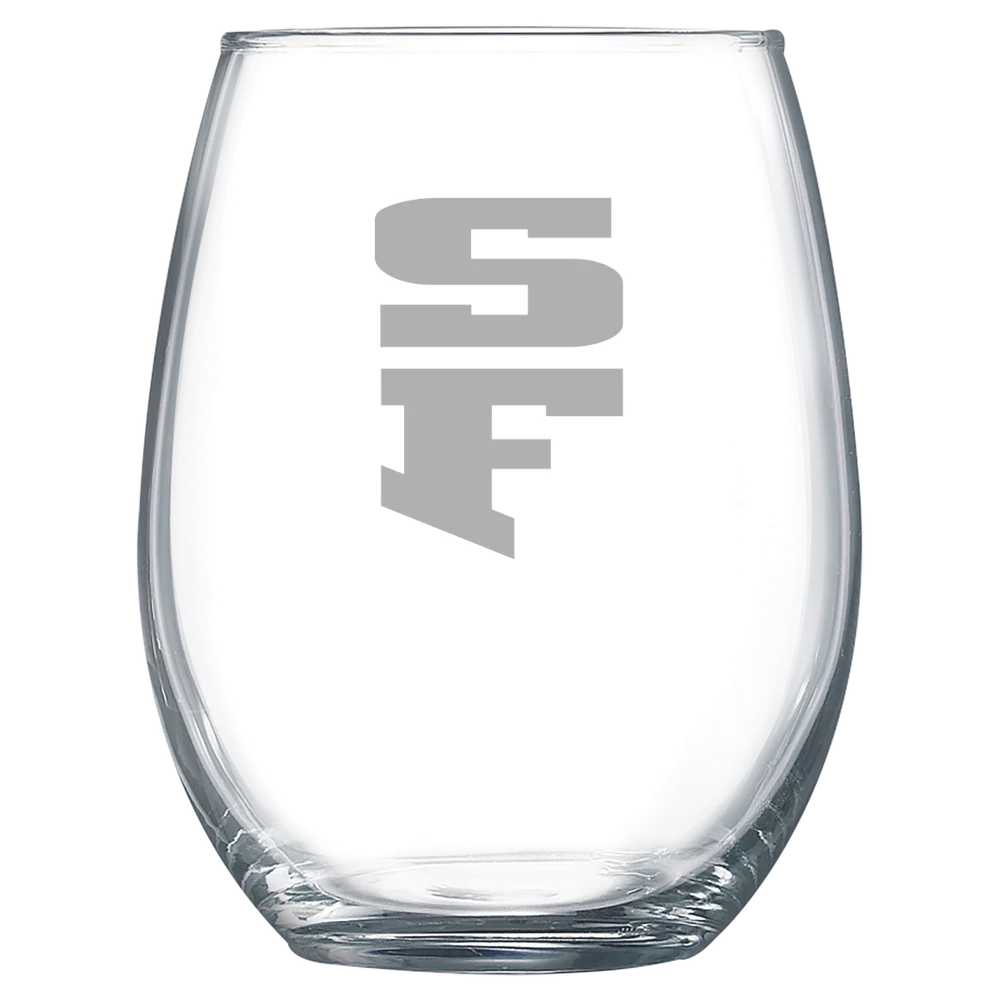 University of San Francisco Polar Camel 15 oz. Stemless Wine Glass