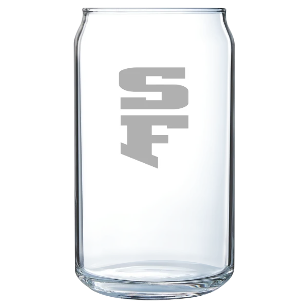 University of San Francisco Polar Camel 16 oz. Can Glass