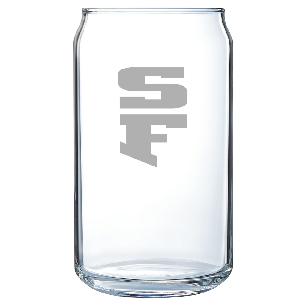 University of San Francisco Polar Camel 16 oz. Can Glass