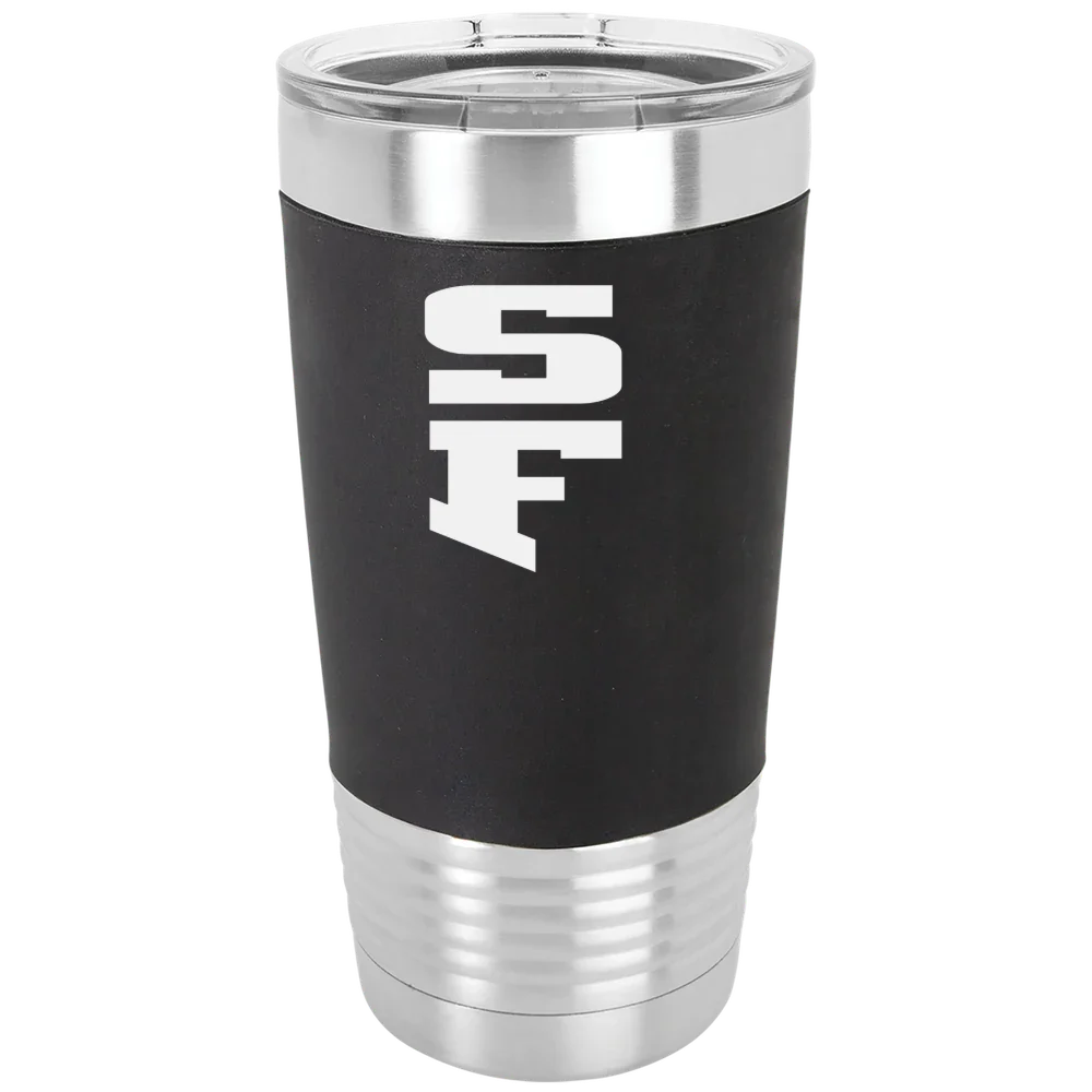 University of San Francisco Polar Camel 20 oz. Silicone Grip Tumbler with Standard Lid