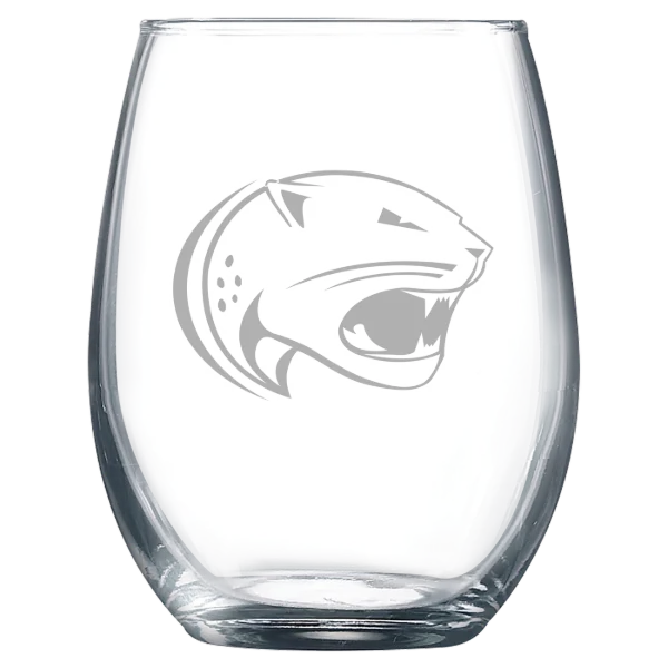 University of South Alabama Polar Camel 9 oz. Stemless Wine Glass